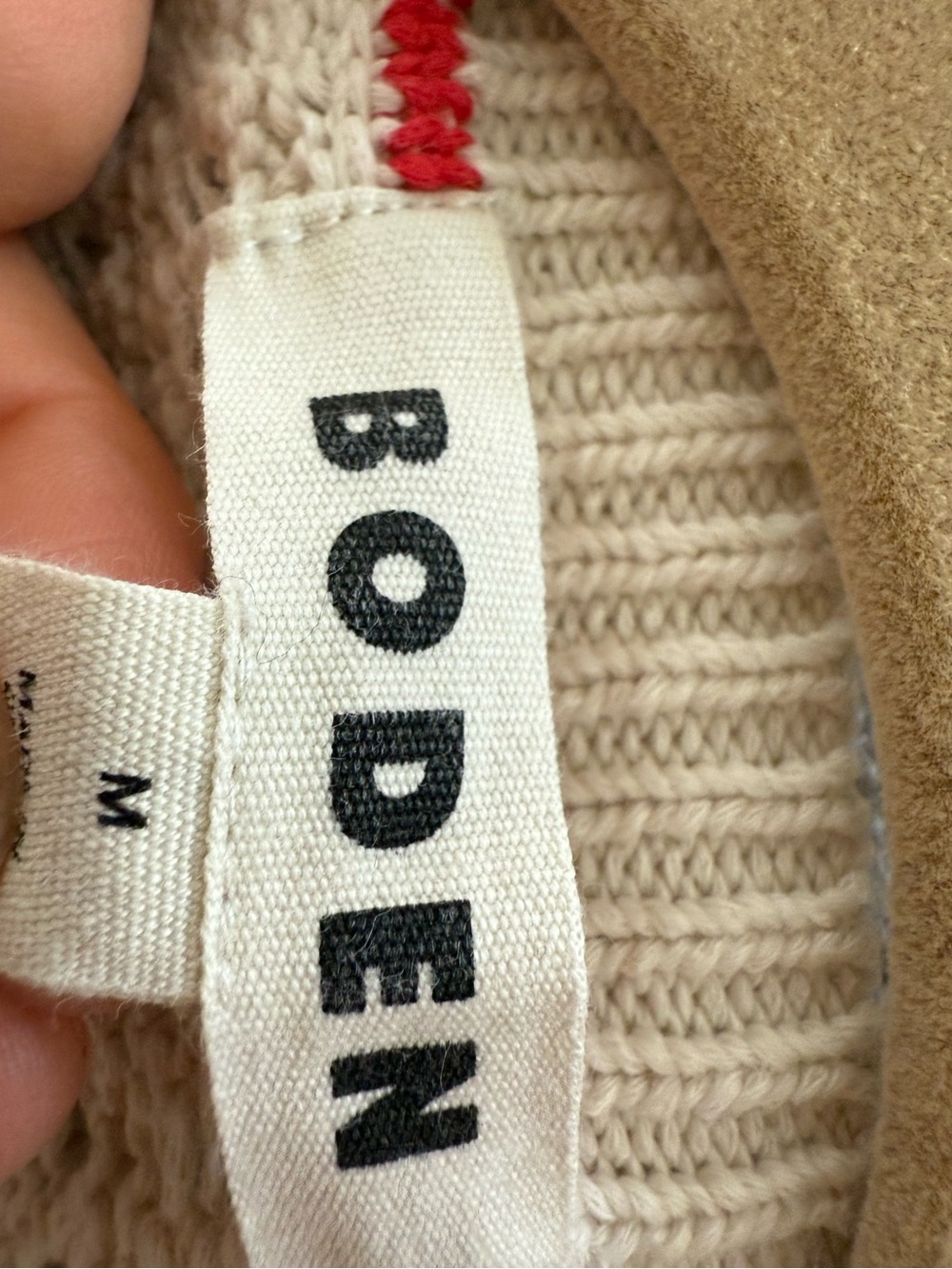 Boden Cream Open-Weave Crewneck Sweater - Picture 7 of 9